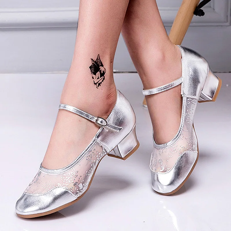 Professional Latin Dance Shoes para Mulheres, Ballroom Dance Shoes para Meninas