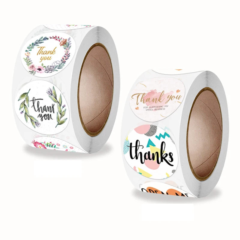 25mm Thank You Stickers Gift Box Package Bottle Decorations Open Me Already Stationary Stickers Envelope Sealing Labels