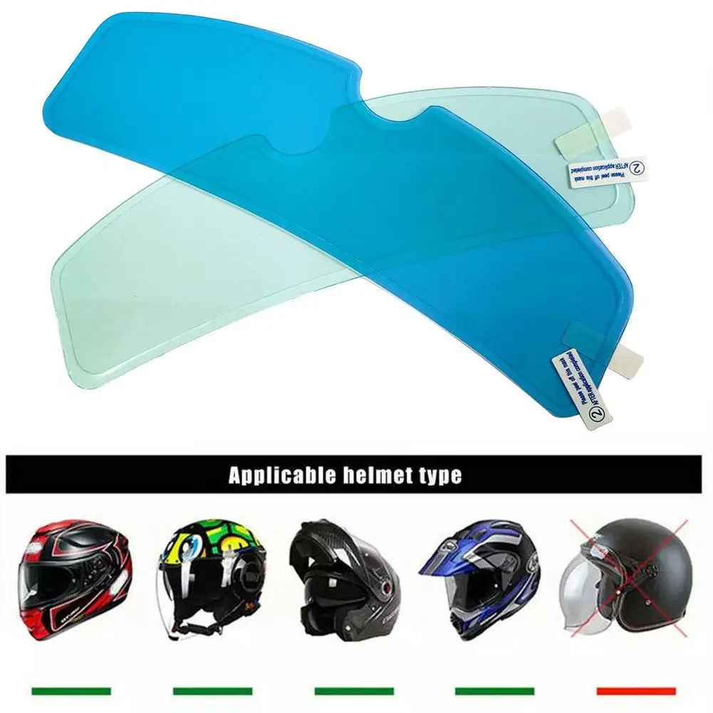 Universal Motorcycle Helmet Anti-fog Film And Rainproof Film Nano Coating Sticker Film Helmet Accessories