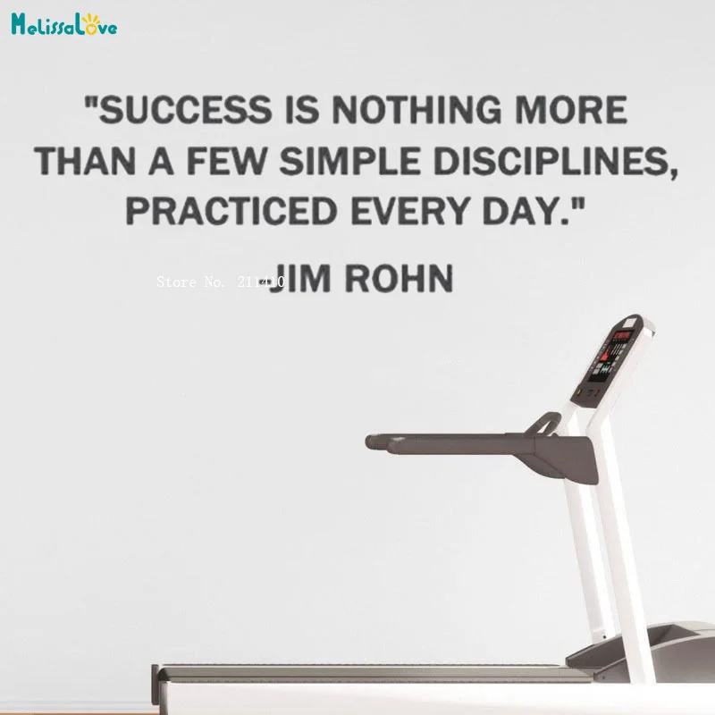 Success is Nothing More Than a Few Simple Disciplines Practiced Every Day Vinyl Wall Decals Gym Office Murals YT5819