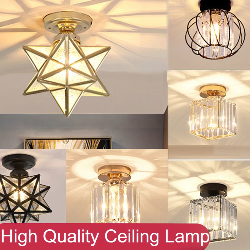 

Nordic Luxury Crystal Ceiling Lights Plafon Led Techo Led Light Living Room Decoration Bedroom Kitchen Hallway Porch Lamp