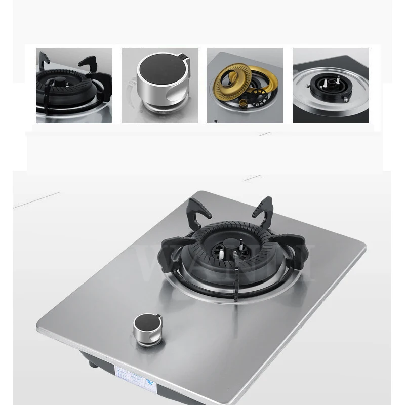 Household energy-saving natural stove liquefied petroleum gas stove single stove protection tempered glass panel gas