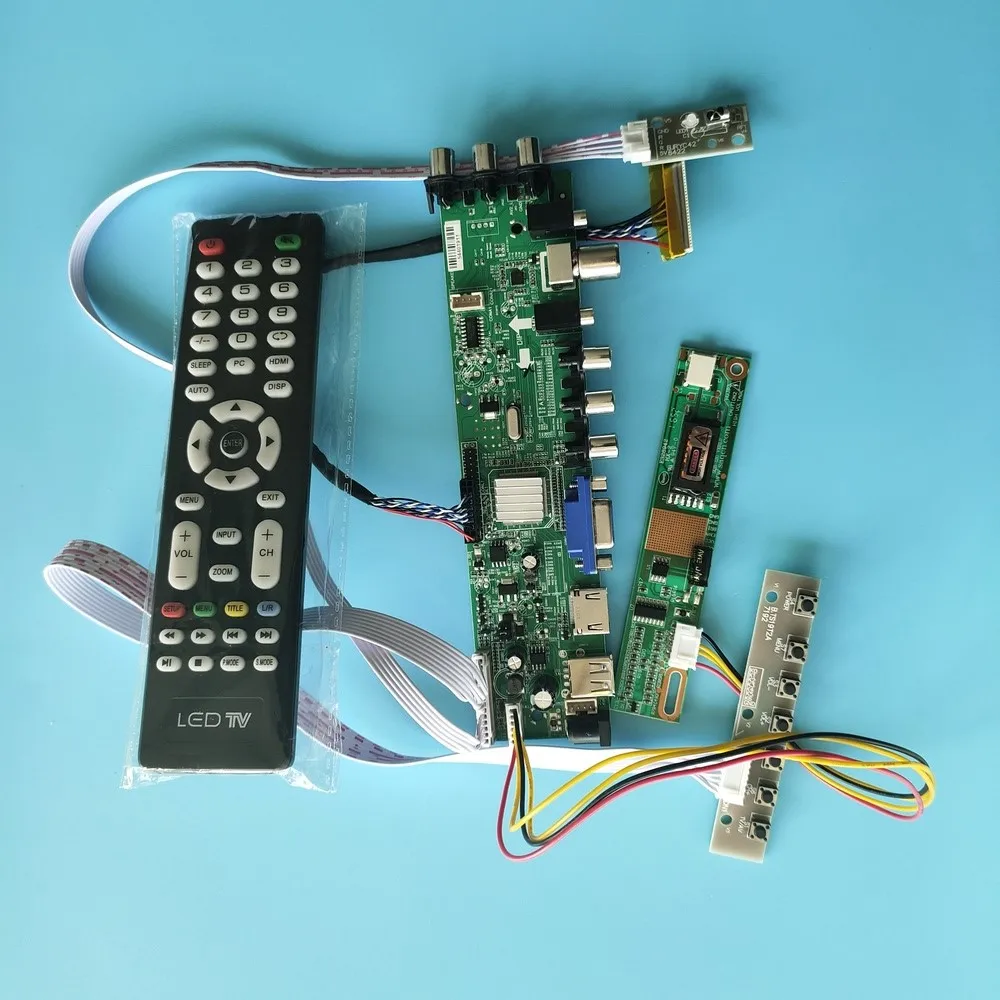 

Kit For LP156WH1-TLC2/LP156WH1-TLA2 remote DVB-T 1 CCFL Digital 1366X768 30pin HDMI LCD Panel Controller board TV VGA USB AV