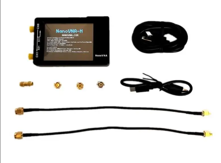 

2020 Latest 4 inch LCD Display 10KHz~1.5MHz NanoVNA-H HF VHF UHF Vector Network Analyzer Antenna Analyzer RF Demo Kit