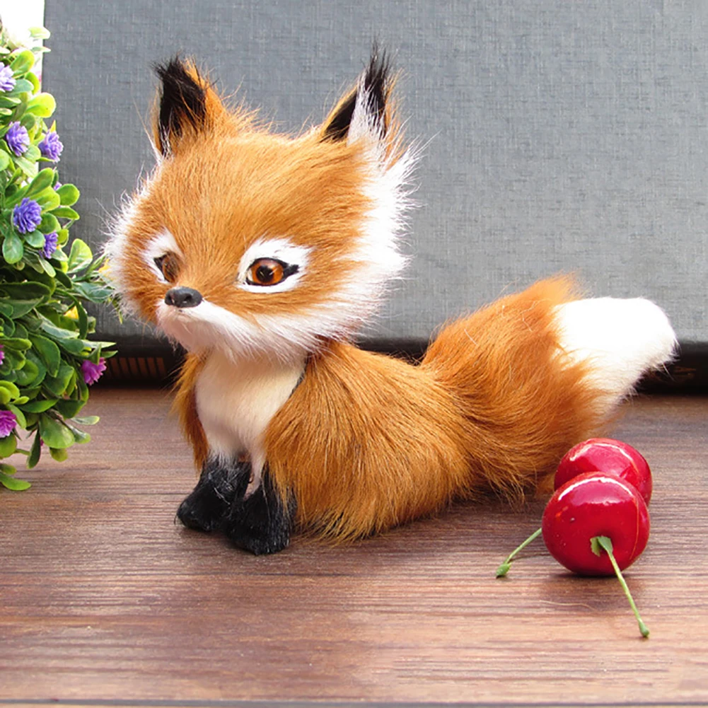 New 1 Pcs Simulation Animal Foxes/Owl Plush Toy Doll Photography for Children Kids Birthday Gift