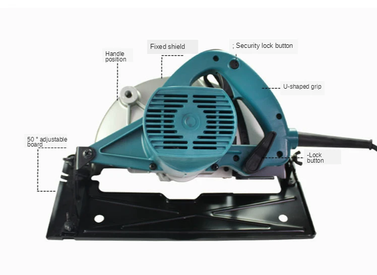 Woodworking electric circular saw 2000W woodworking table saw 9 inch hand saw flip saw