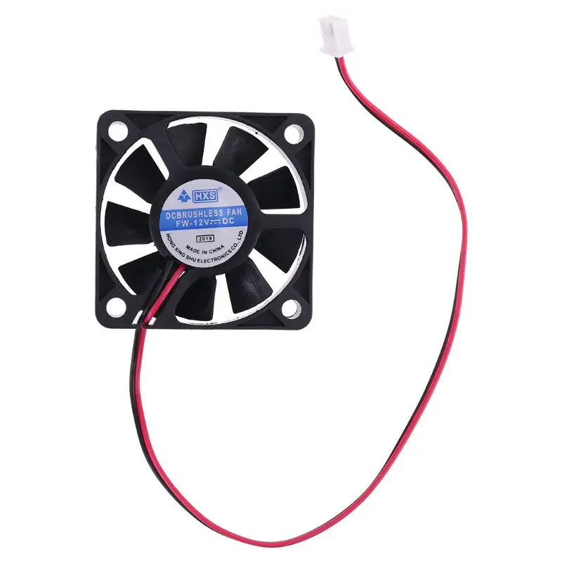 DC 12V 0.12A 2-Pin 50x50x10mm PC Computer CPU System Brushless Cooling Fan 5010