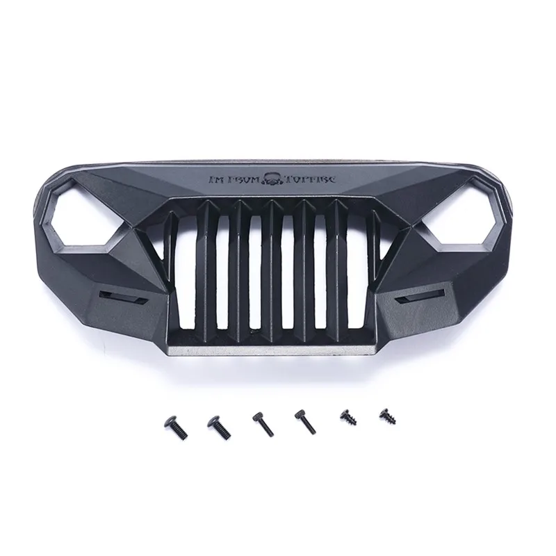 Ms Anger Front Face Grating For 1/10 Rc Crawler Car Traxxas Trx4 Axial Scx10 Jk Wrangler Sema Front Grille Angry Front Face