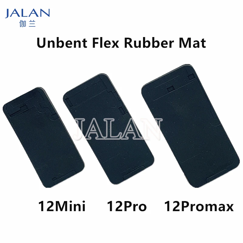 LCD Unbent Flex Rubber Mat For iPhone 11 XR 12Pro 12Mini 12 Promax LCD Touchscreen Glass Laminating Repair Silicone Mat