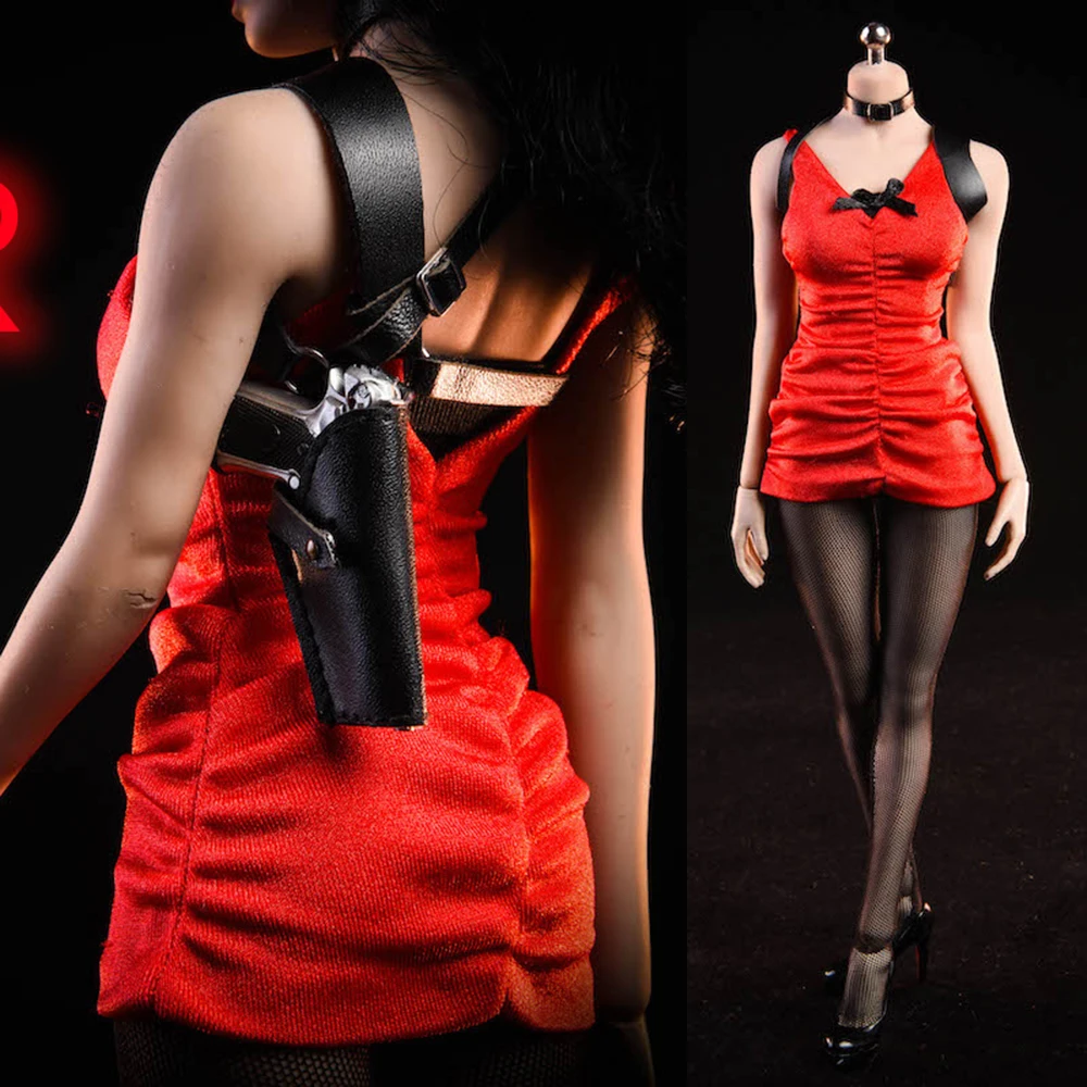 

For Collection 1/6 Scale NR18/NR19 Zombie Killer Ada Wong Clothing Set Model with Pistol Model for 12" Action Figure Body