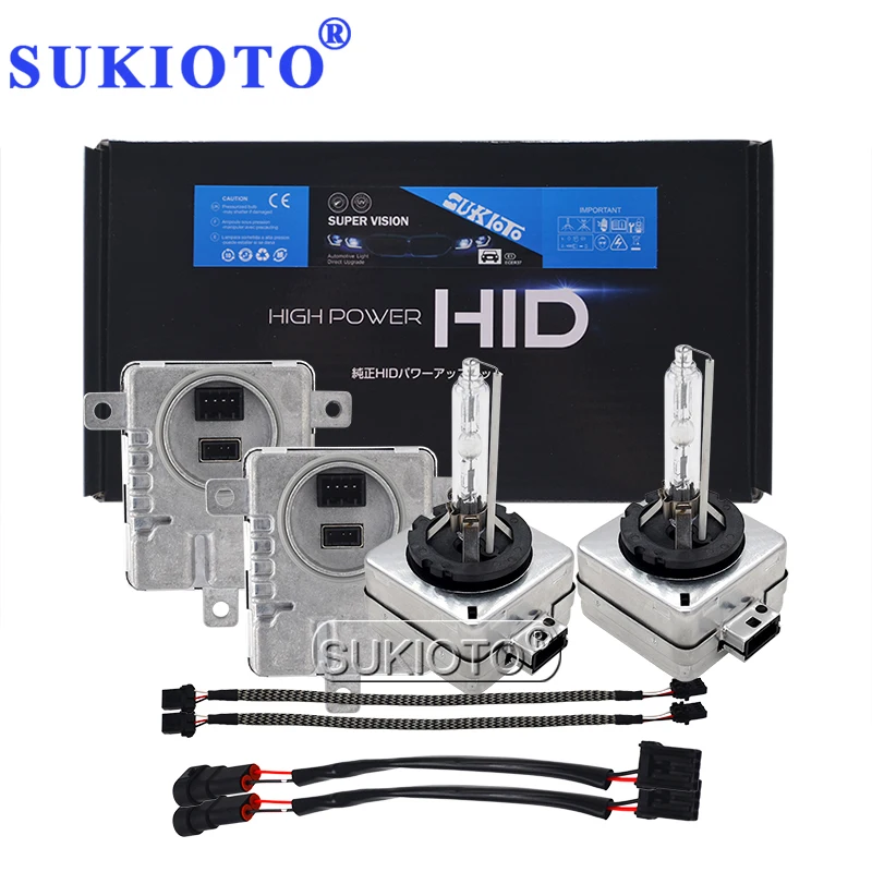 SUKIOTO 1 Set 55W Canbus Xenon D1S D3S D8S 6000K HID Xenon Headlight Kit 8K0941597 8K0941597C 8K0941597E Car Light Ballast Kit