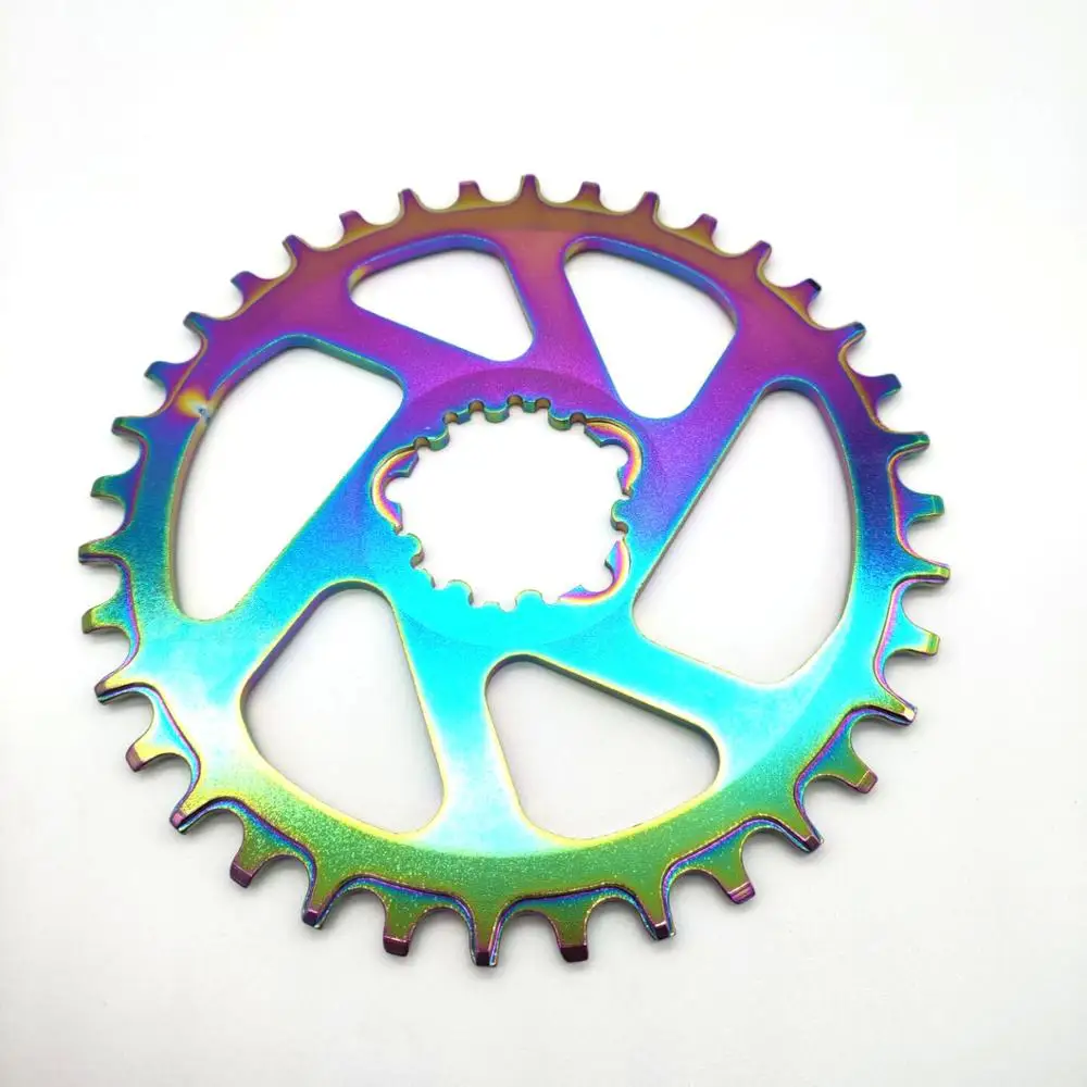 MTB Bicycle chainring rainbow 30 32 34 36 38t Narrow width bike chainring ForGXP XX1 XO CNC AL7075 crankset