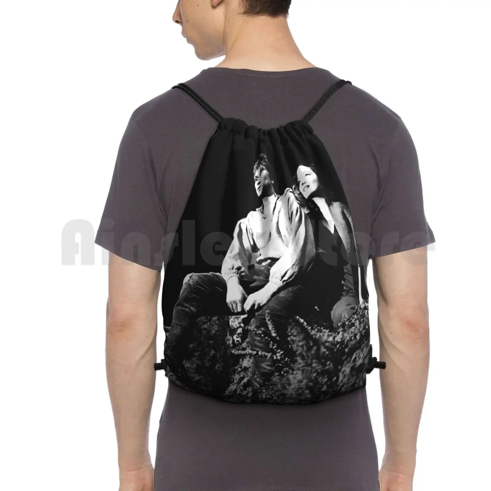 Wuthering Heights Emily Bronte Heathcliffe And Cathy Backpack Drawstring Bag Riding Climbing Gym Bag  Wuthering Heights