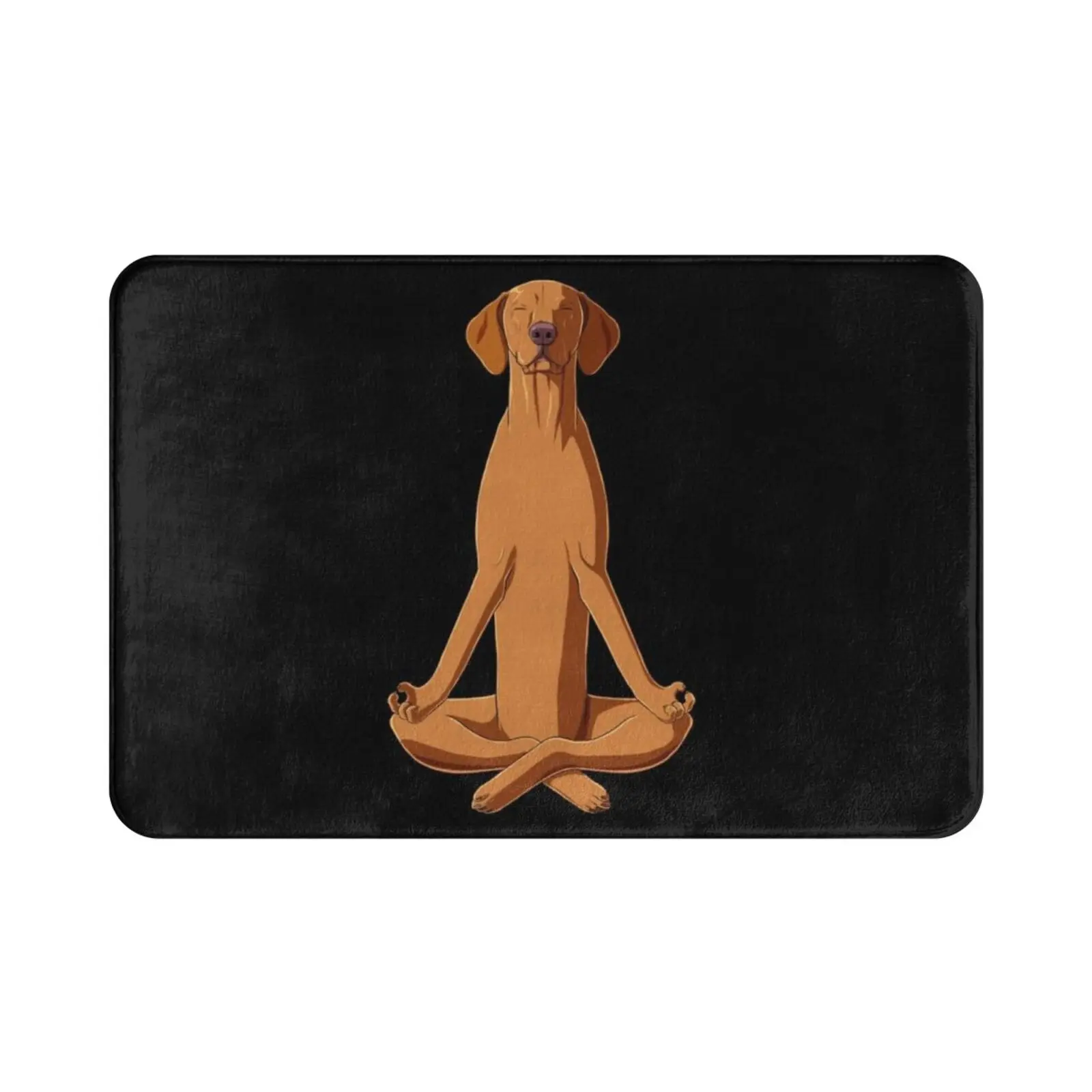 Dog Hungarian Vizsla Meditate Carpet Mat Rug Cushion Soft Non-Slip Dog Hungarian Vizsla Animal Lover Pets Purebred Dog