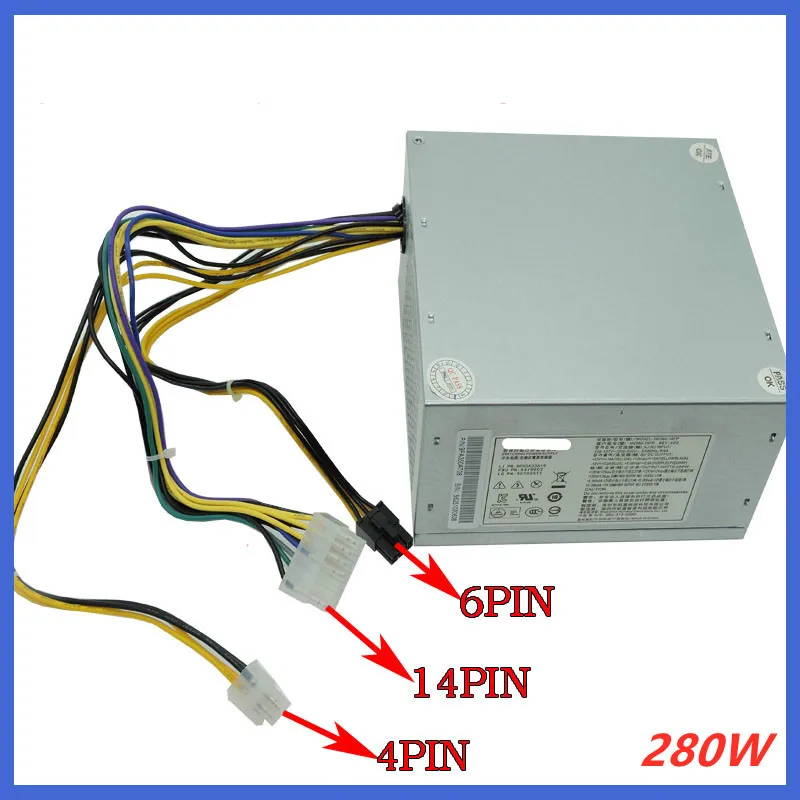 New Power Supply Adapter For Lenovo hk380-16fp HK380-16FP H530 pcb033 280w Switch Power Supply