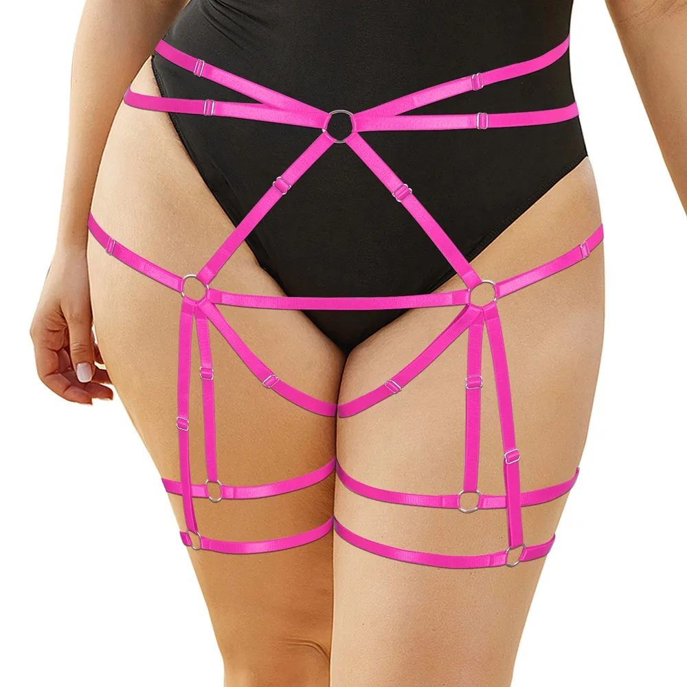 

Hot Sell Women's Straps Harness Fashion Leg Garter Belt Sexy Lady Body Plus Size Lingerie Sword Belts Goth Thigh Bands Toy