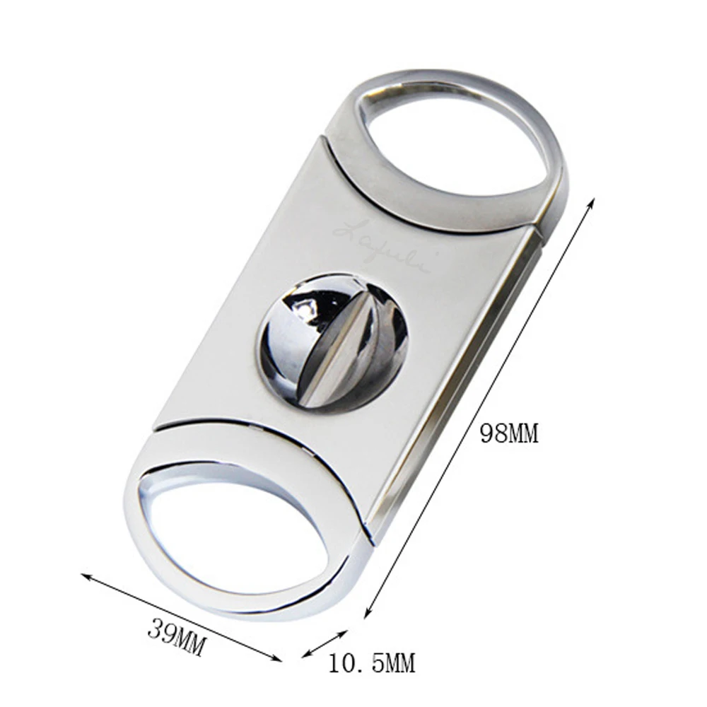 Custom Logo Support Cigar Cutter Stainless Steel Metal Classic Guillotine Ring Gauge 56(0.87inch) Christmas Scissors W/ Gift Box