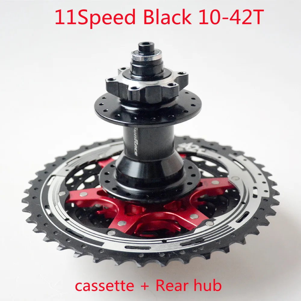 SunRace 11/12 Speed MTB Freewheel Mountain Bike cassette 10-42/10-50T + Bicycle Rear hub