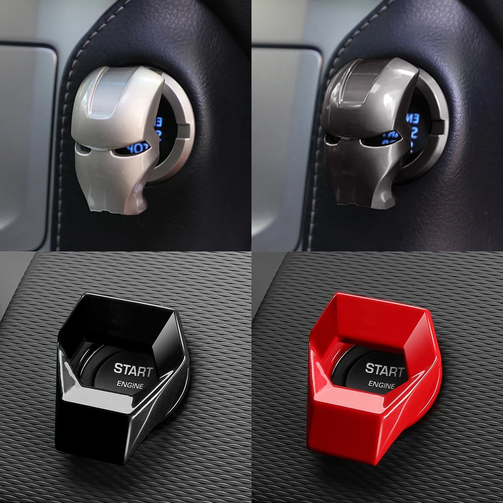 Car Interior Engine Start Stop Switch Button Cover Decorative For Ford Focus Mondeo Fiesta Mustang Escape Fusion Car Accessories