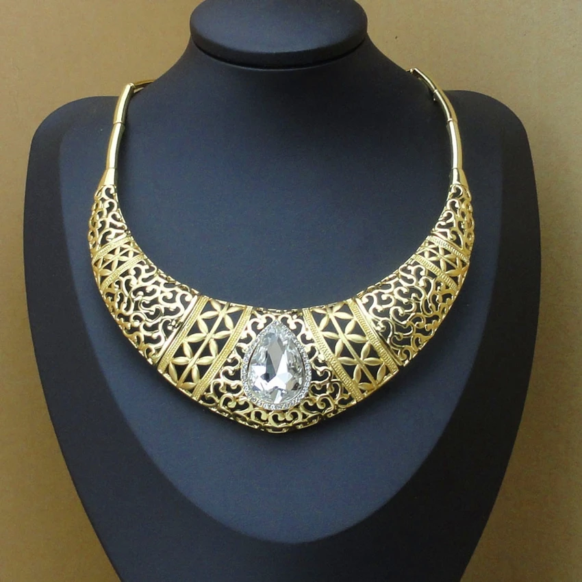 Yuminglai African Traditional Jewelry Dubai Costume Jewelry  Rhinestone Jewelry Sets FHK9414