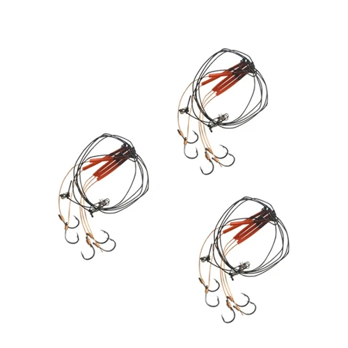 Imagen 2 del producto Anzuelos de Pesca giratorios de acero inoxidable, 1 piezas, 5 #-14, con 5 cuerdas pequeñas de acero al carbono, aparejos