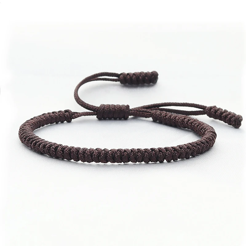 

Handmade Lucky Red Thread Bracelet for Men Tibetan Buddhist Adjustable Braided Knots Bangle Prayer Charm Jewelry Lover Wristband