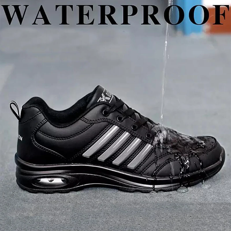 Men Golf Shoes Lace Up Outdoor Male Walking Lacing Waterproof Sneakers Trainer Golf Footwear