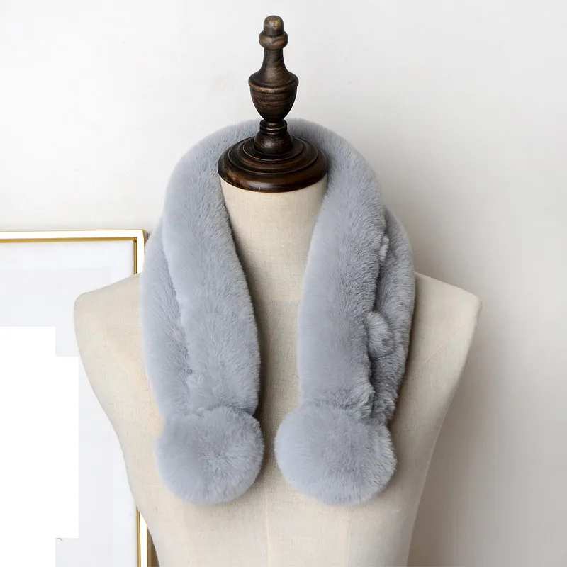 Thickened Faux Fur Scarf For Autumn And Winter Plush Scarf For Women Hige-End Neck Scarf For Women Warm Neck Sleeve For Girls