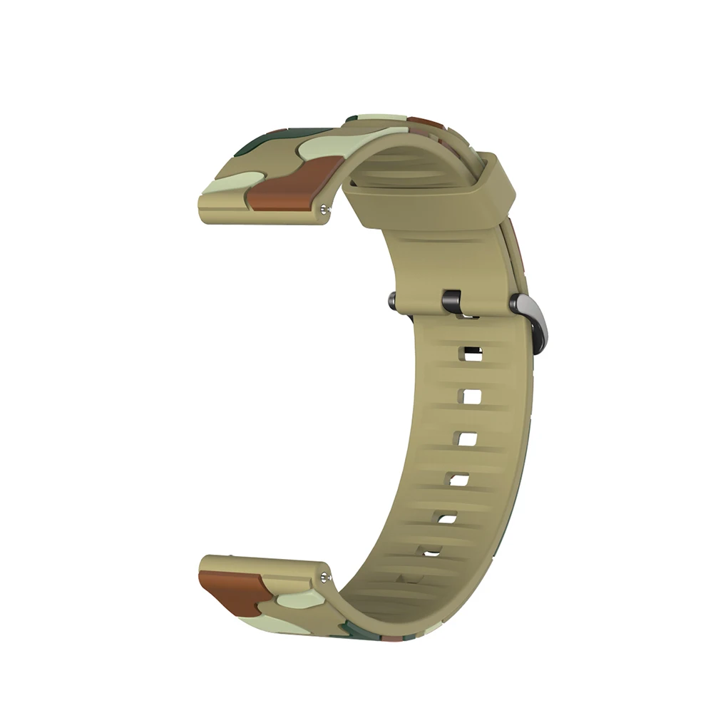 20mm 22mm Camouflage Silicone Strap For Huami Amazfit GTR 47mm GTR 4/3/2 Smart Watch Band for Amazfit Bip GTS