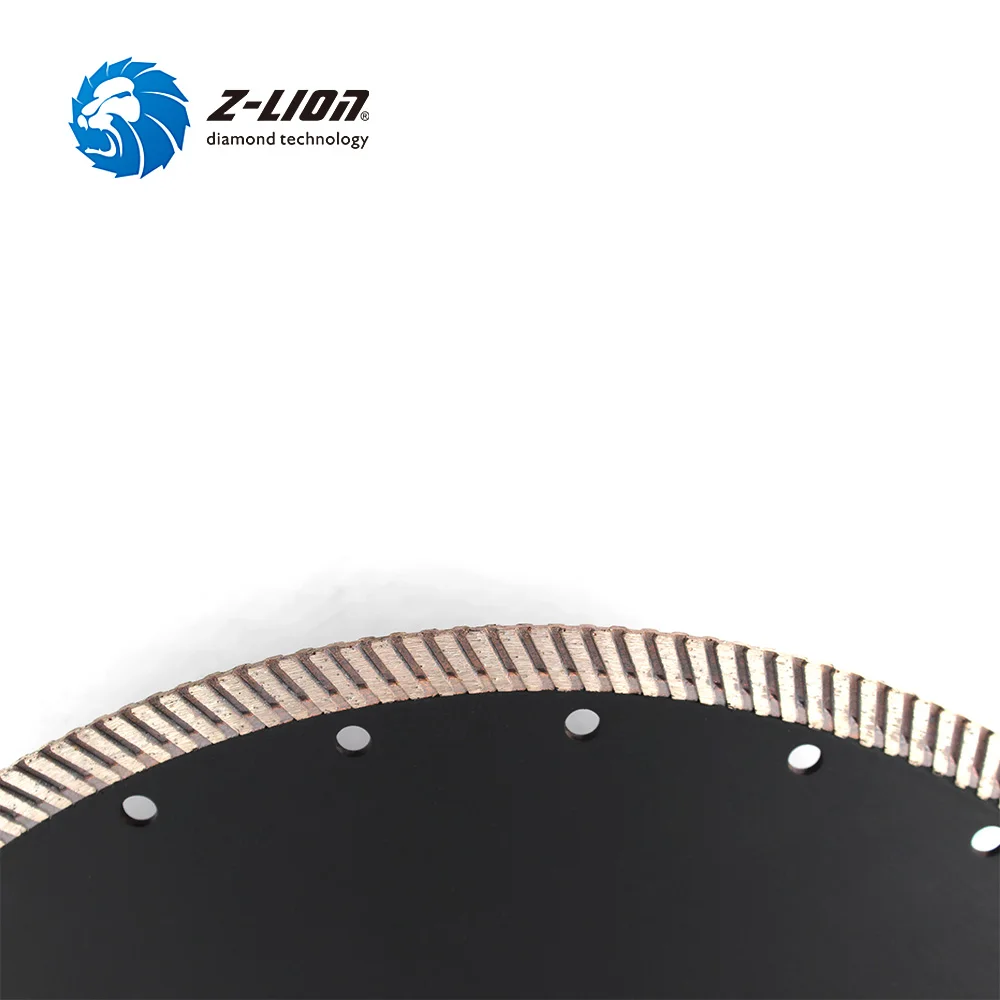 Imagem -05 - Z-lion-diamond Circular Saw Blade Turbo Disco de Corte para Granito Mármore e Cerâmica 350 mm 14 in a Melhor Qualidade 1pc