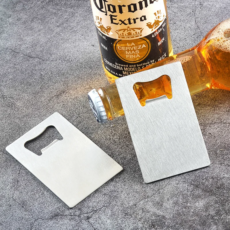 Credit Card Type Bottle Opener Creative Playing Card Shape Stainless Steel Portable Bottle Opener Beer Screwdriver