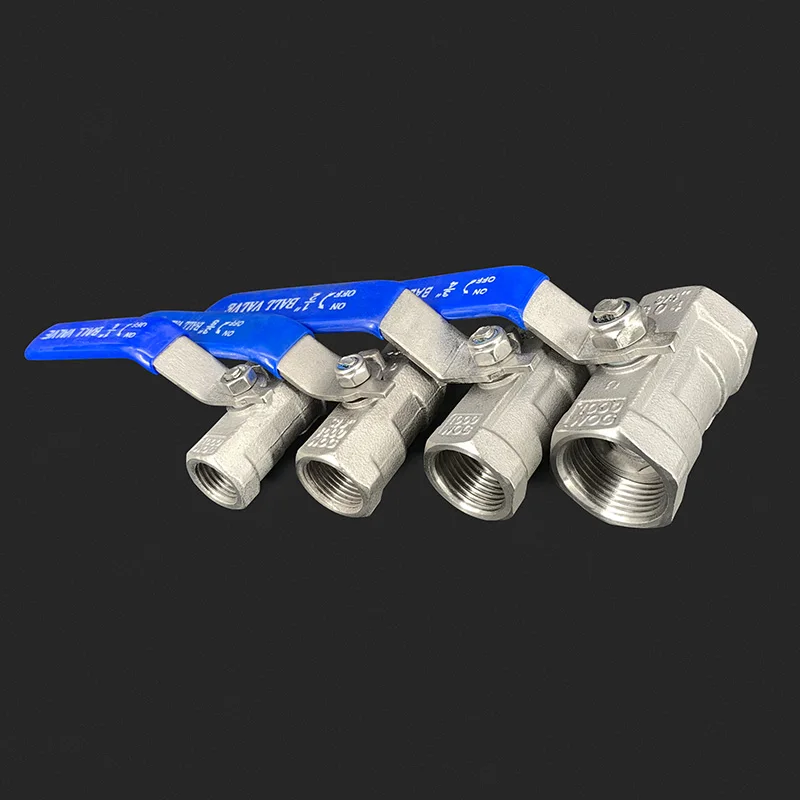 304 stainless steel ball valve, one piece 1pc internal thread 2 / 3 / 4, DN 15 internal thread water gas on-off valve