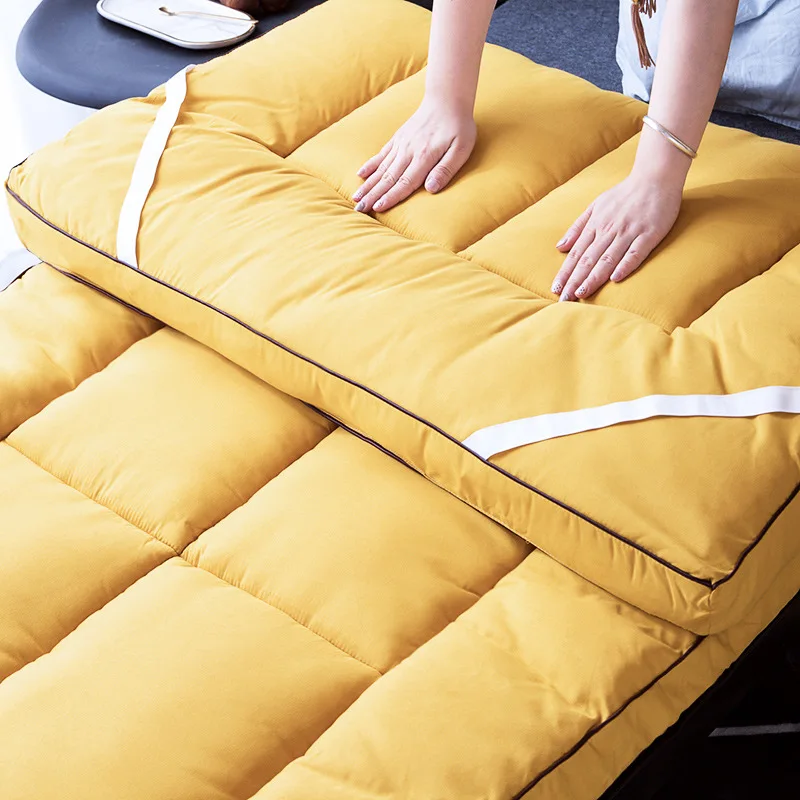 High-grade fabric fine workmanship thickening feeling Mattress five star hotel Foldable Tatami Cotton Cover King Queen Size