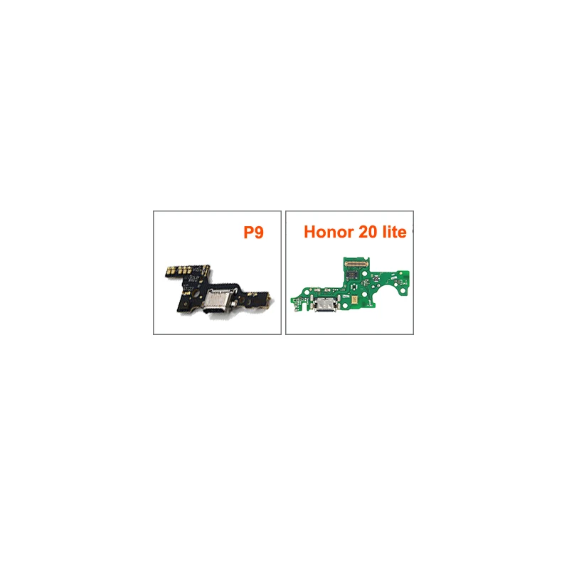 Charging Port Connector Board Parts Flex Cable With Microphone Mic For HuaWei P9 Honor 8 9 9i 10 20 lite 20i pro play play3