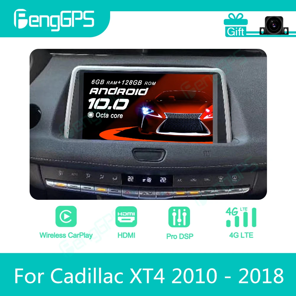 For Cadillac XT4 2010 - 2018 Android Car Radio Stereo Autoradio 2Din Multimedia Player GPS Navi Unit Touch Screen Display