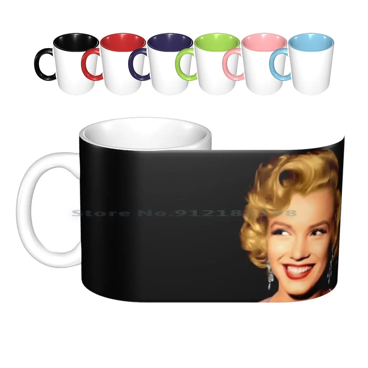 

Marilyn Monroe : Beautiful Poster Print Ceramic Mugs Coffee Cups Milk Tea Mug Marilyn Monroe Actress Beauty Pinup Actor