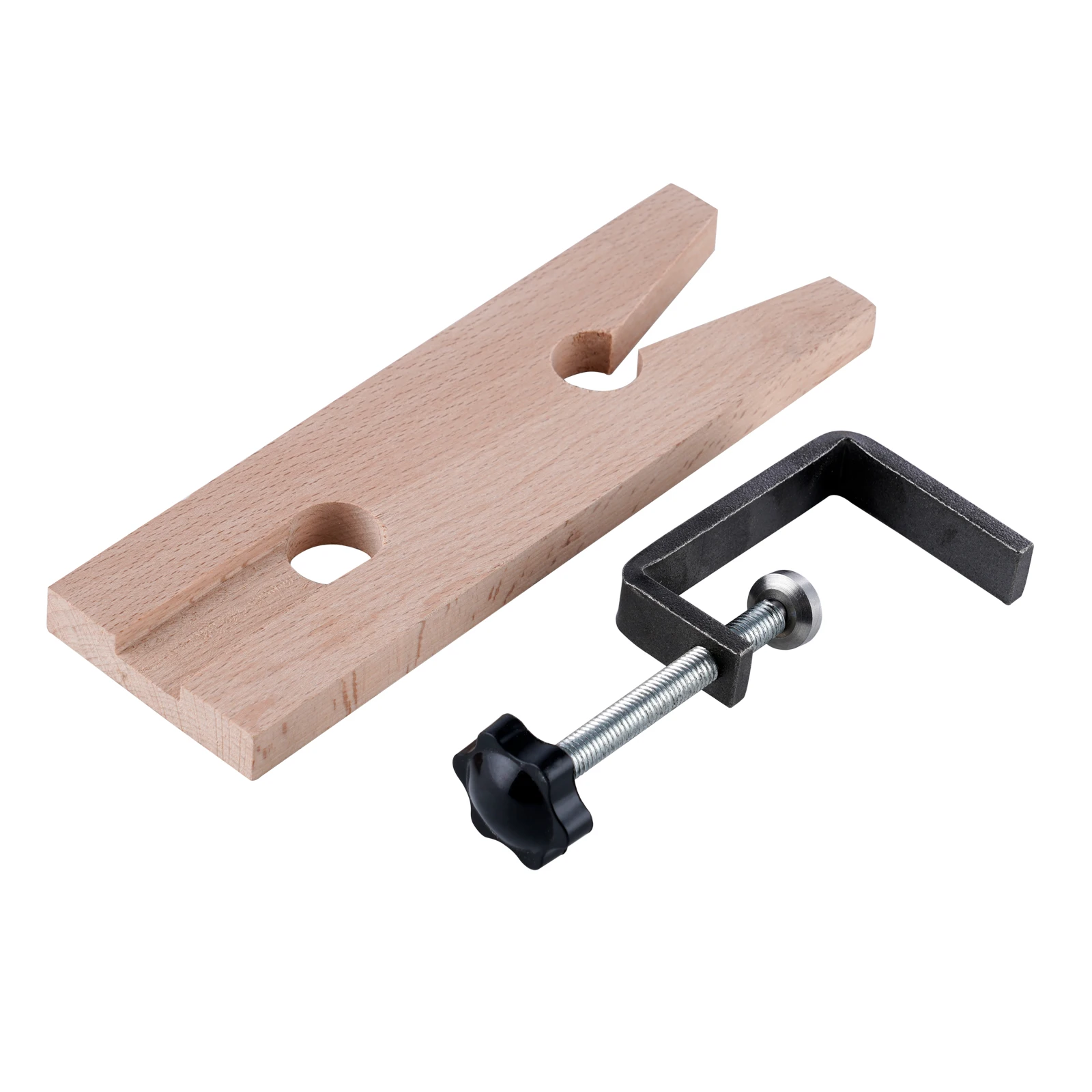 

DZQ Slotted Wooden Bench Pin with Clamp Professional Workbench Tool