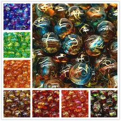 50pcs 8mm Double Color Acrylic Beads Spacer  For Jewelry Making Handmade DIY #RoLi