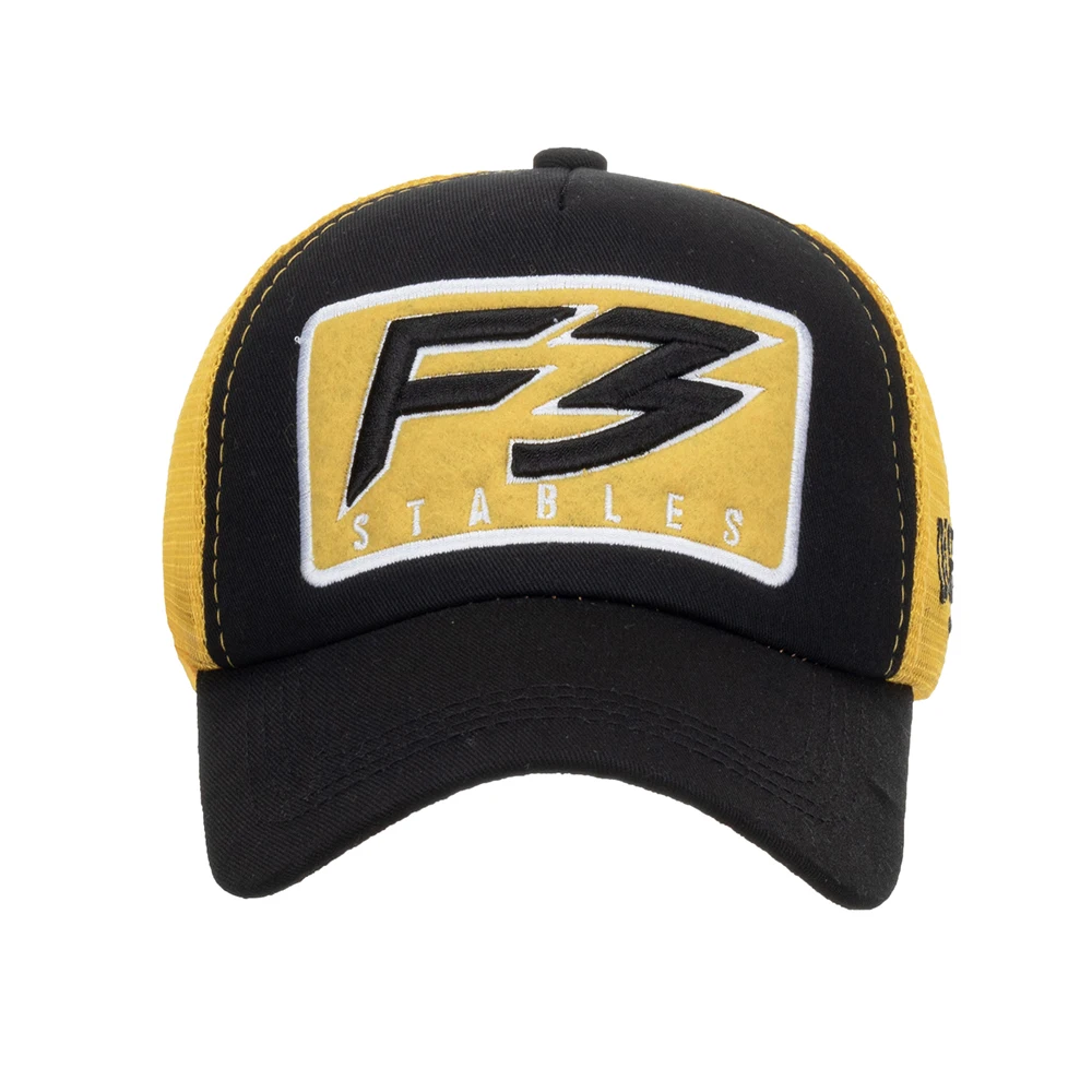 FS Yellow 5 Panel Mesh Caps 3D Letter Trucker Hat Summer Baseball Cap For Men Outdoor Breathable Women Hat Casquette Homme 2024