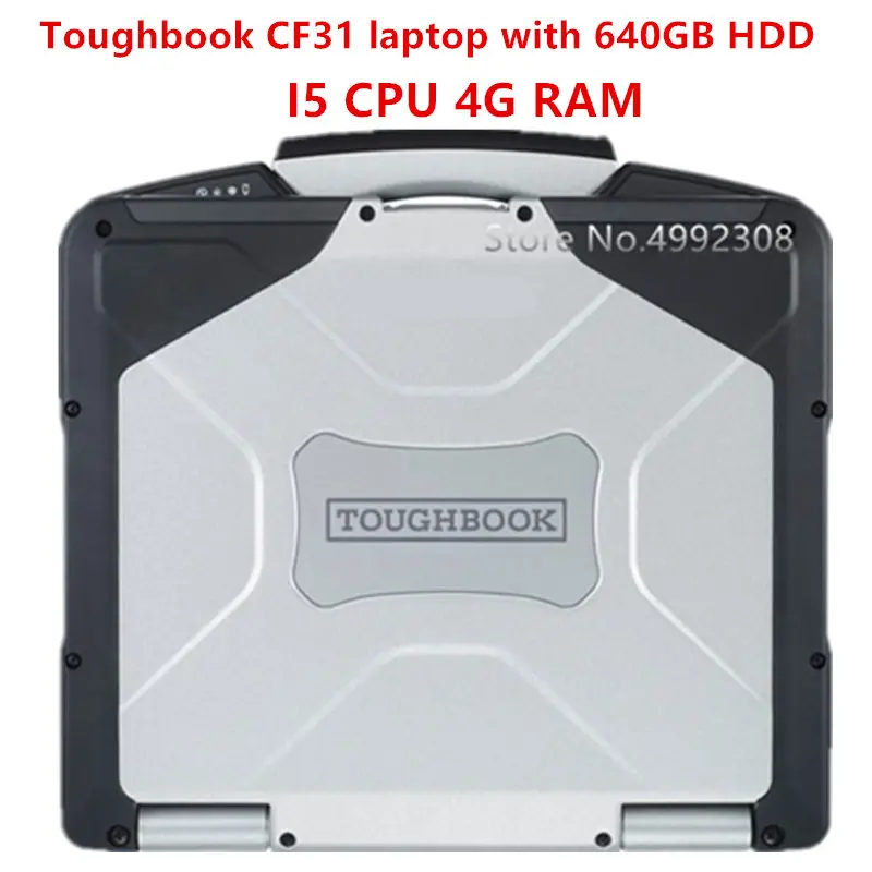 High performance used Toughbook CF31 laptop I5 CPU 4G RAM with 640GB Toughbook Diagnostic CF31 laptop DHL free shipping CF 31