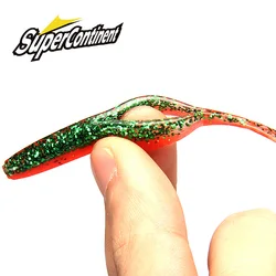 Supercontinent HP MiNNOW small soft squid tail fish 75mm road soft bait 1.8g 15pcs