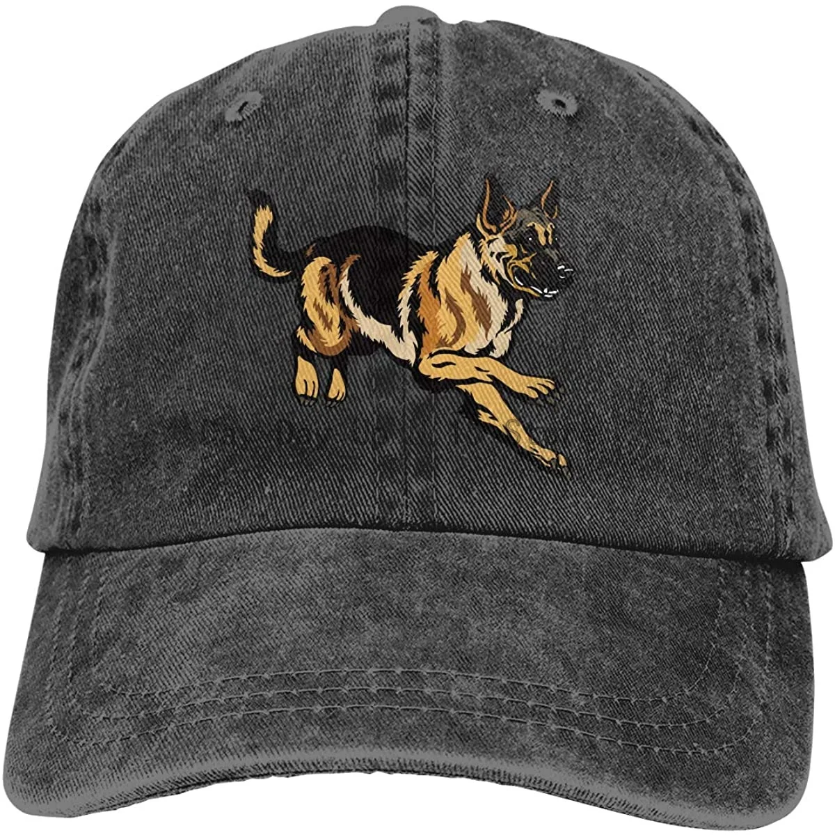 

Dog German Shepherd Unisex Baseball Cap Cotton Denim Adjustable Hunting Cap for Men Or Women