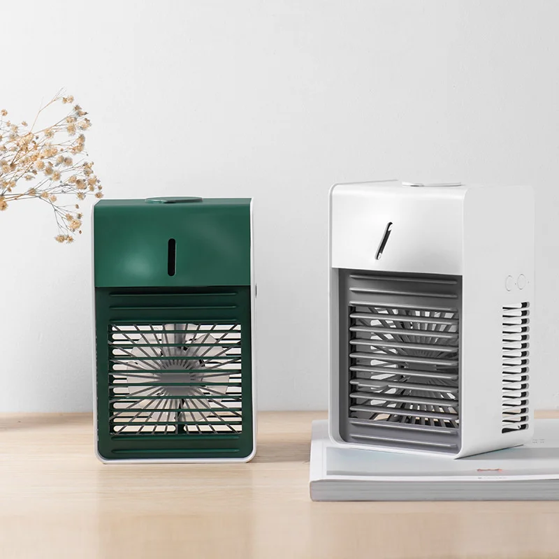 Pendingin Udara Mini Portabel Fang USB Isi Ulang Musim Panas untuk Kamar Tidur FS22