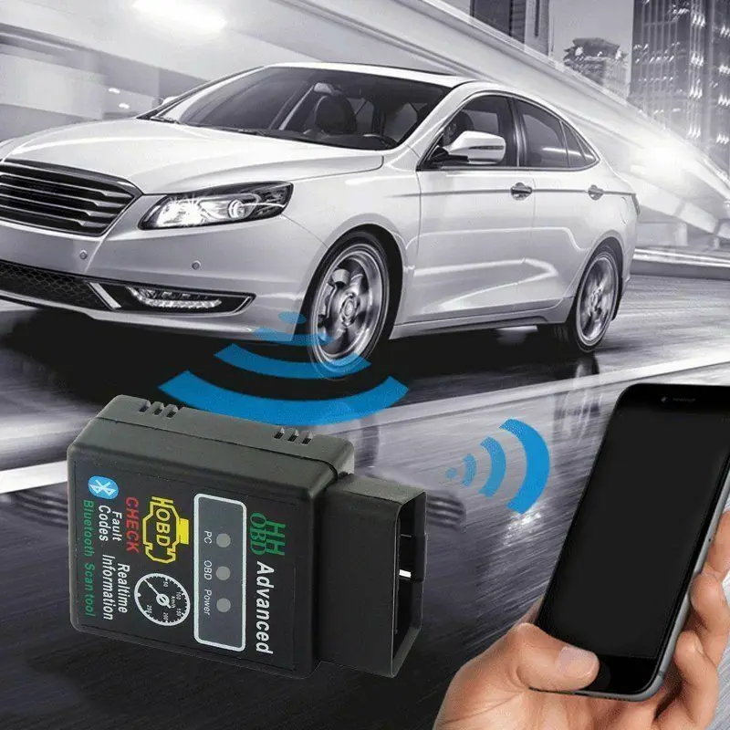 Extractme OBD2 HH OBD ELM327 V2.1 Bluetooth OBDII CAN BUS Check Engine Car Auto Diagnostic Scanner Tool Adapter For Android