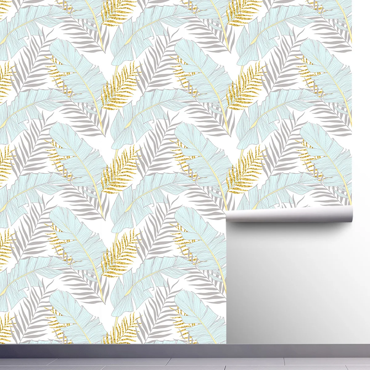 Tropical Palm Leaves Wallpaper Self Adhesive Rainforest Jungle Wallpaper Peel and Stick