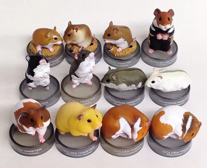 

pvc figure model toy hamster 12pcs/set out of print