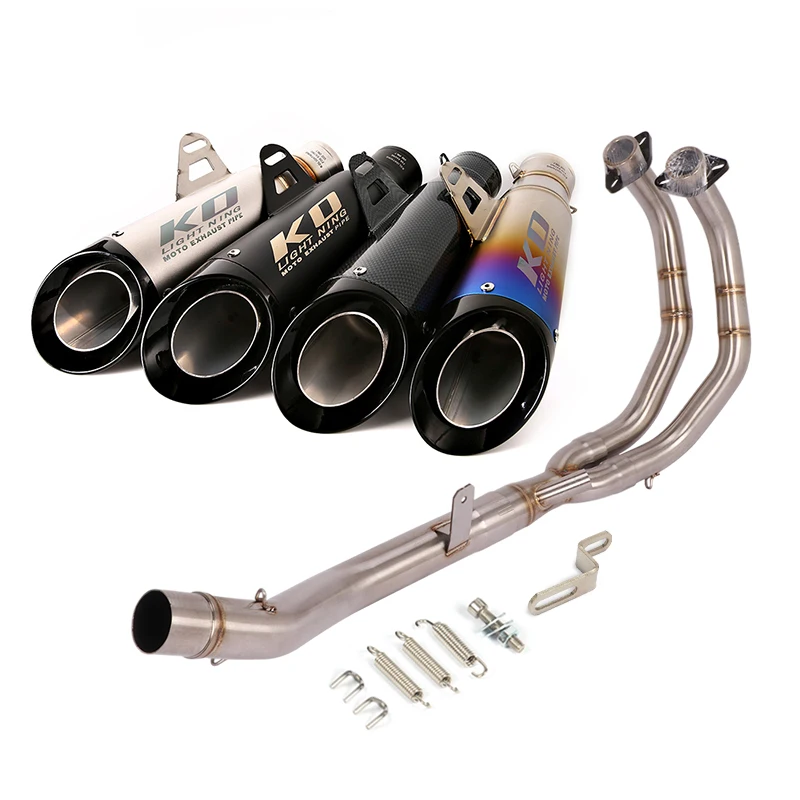 Escape Motorcycle Exhaust Front  Link Pipe And 51mm Muffler Stainless Steel  For Honda CBR500 CB500X CB500F 2013-2019