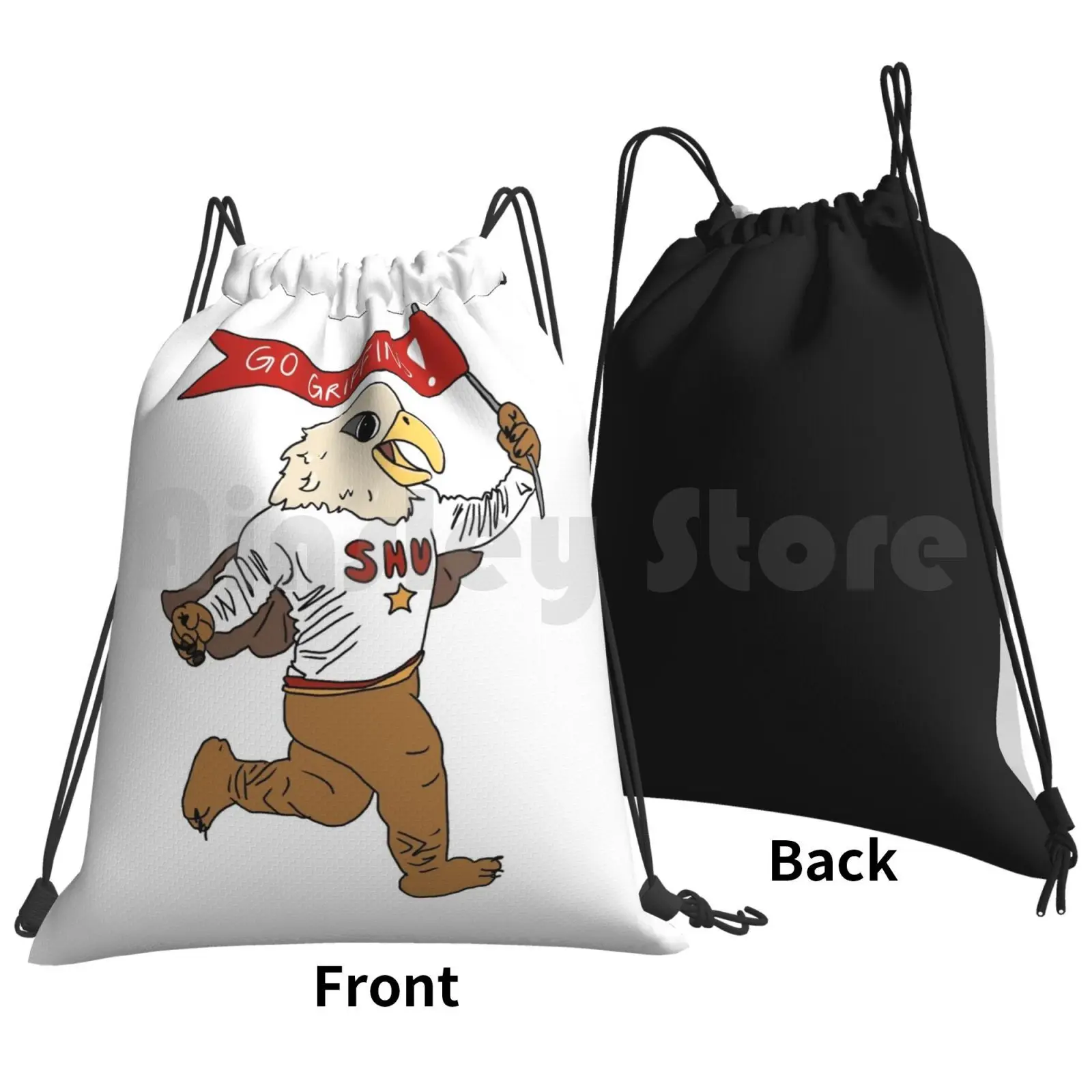 Go Griffins / Seton Hill Mascot Backpack Drawstring Bags Gym Bag Waterproof Seton Hill University Shu Seton Hill Griffins