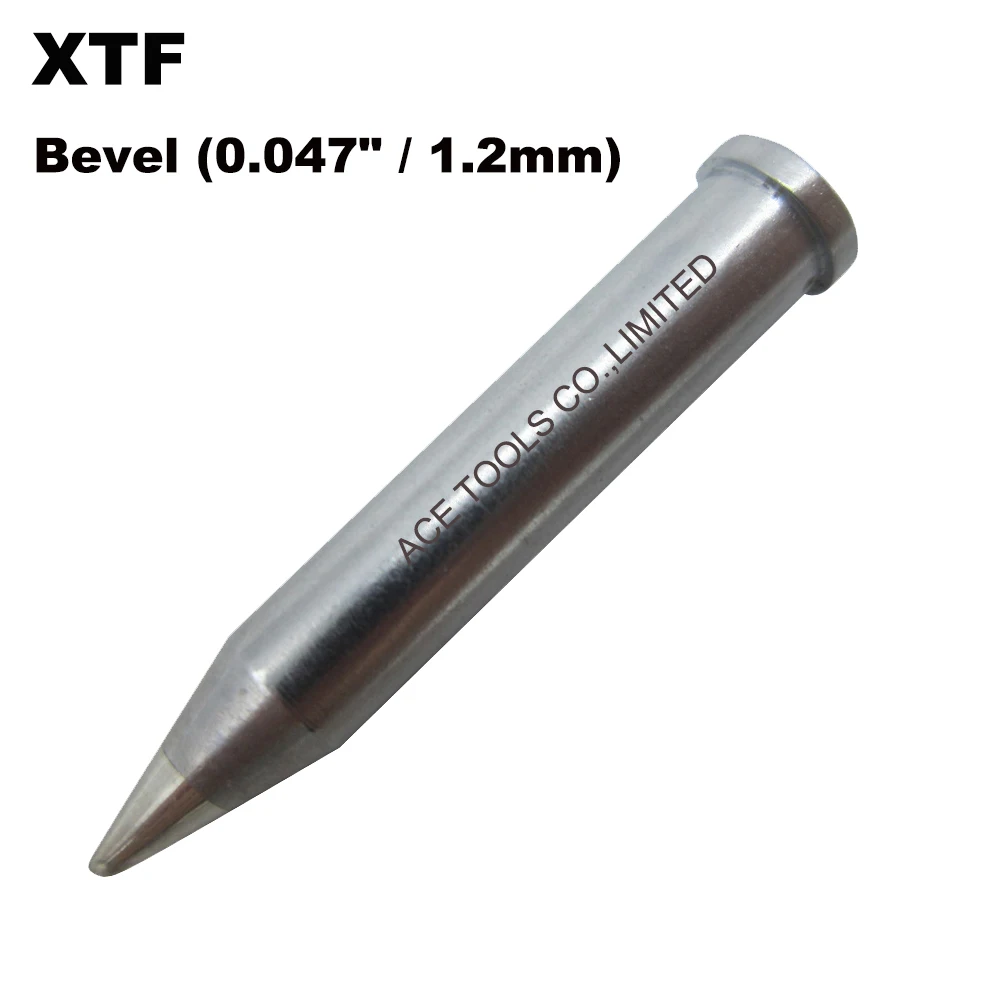 

XTF Replacement Soldering Tip Bevel Fit WELLER WXP120 WP120 WP120IG WX1010 WX2020 WT1010H WD1000HPT WXMP120 Station Iron