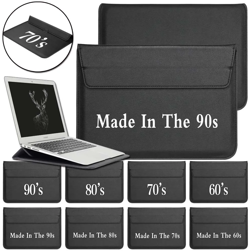 

PU Leather Laptop Bag for 11 12 13 14 15 Inch Macbook Air Pro 13 Sleeve Matebook Xiaomi HP Dell Acer Briefcase Notebook Cover